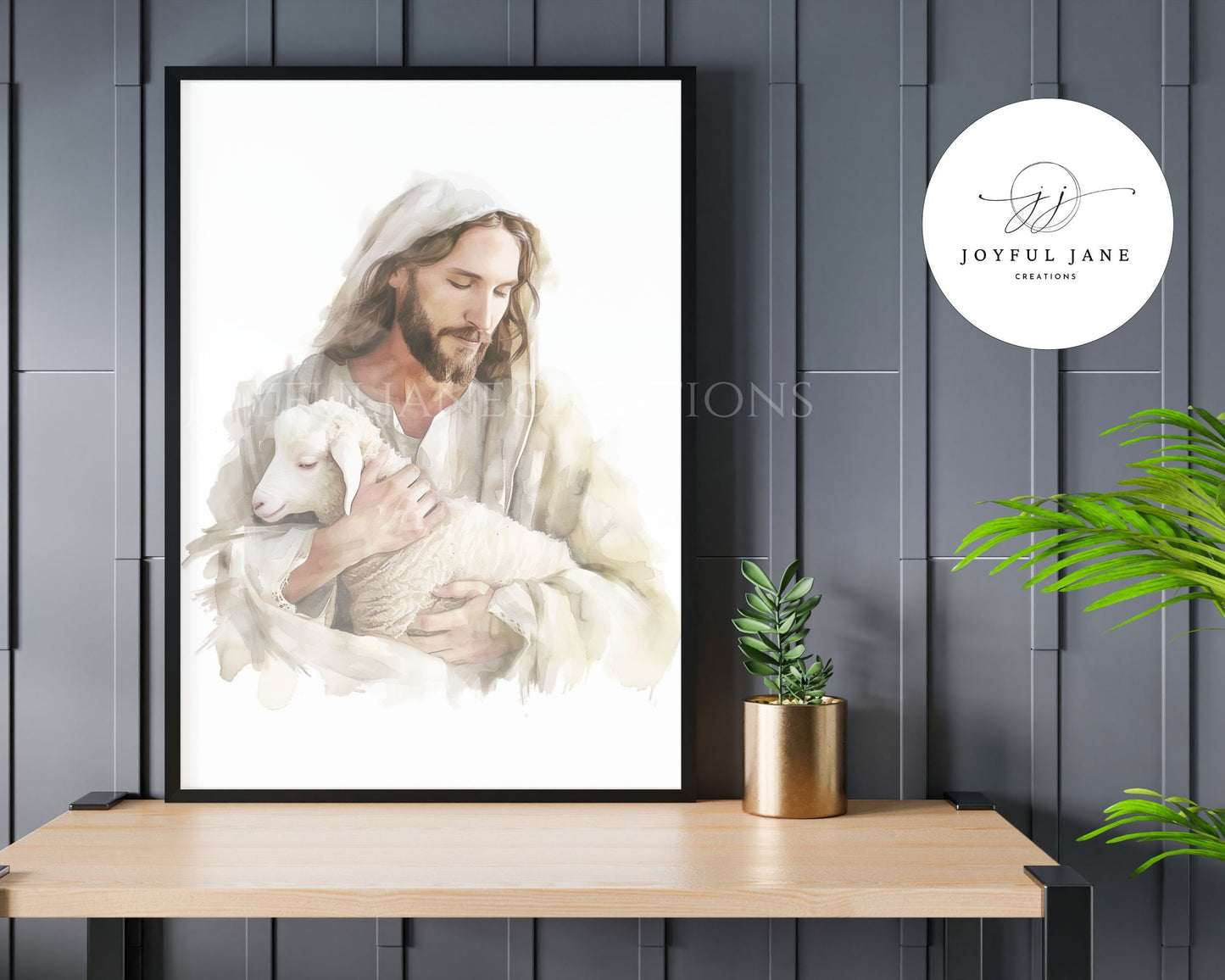 "I Know My Sheep" - Jesus Good Shepherd Digital Print