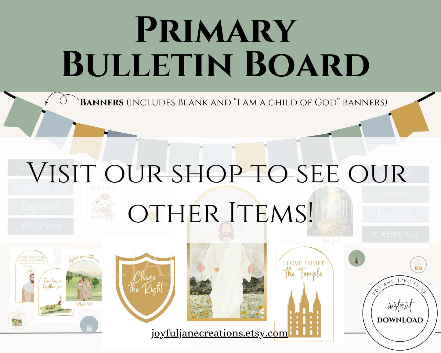 2026 LDS Primary Presidency Planner - Editable Binder with Music Schedule & Calendars