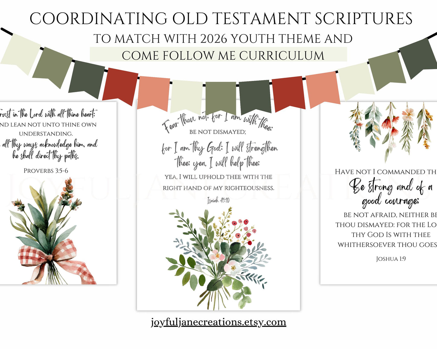 2026 LDS Youth Theme Bulletin Board Kit - "Walk with Me" Complete Digital Package