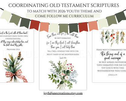 2026 LDS Youth Theme Bulletin Board Kit - "Walk with Me" Complete Digital Package