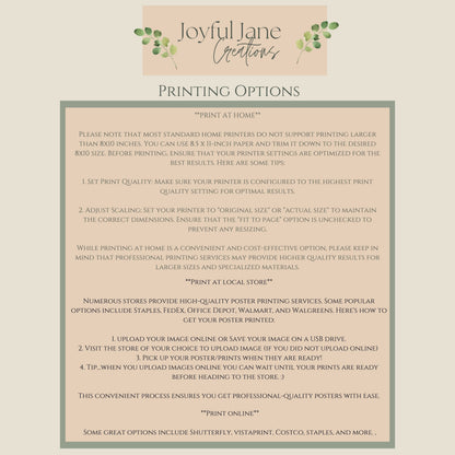 Names of Christ Printable - Christian Wall Art & Christmas Gift