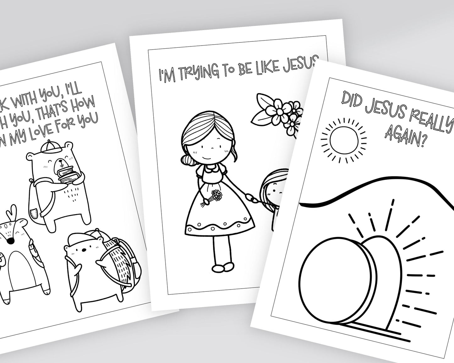 LDS Primary Coloring Book - 40 Pages "I Am a Child of God" & Primary Songs