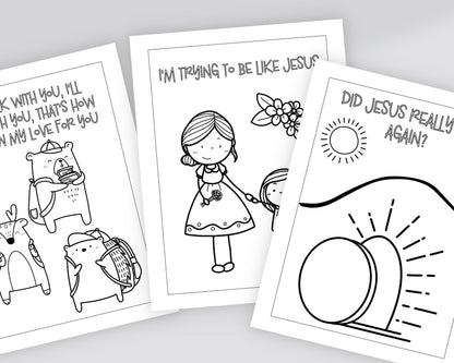 LDS Primary Coloring Book - 40 Pages "I Am a Child of God" & Primary Songs