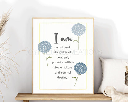 LDS Young Women Theme Affirmation Cards - "I Am a Disciple of Jesus Christ" Printable Set