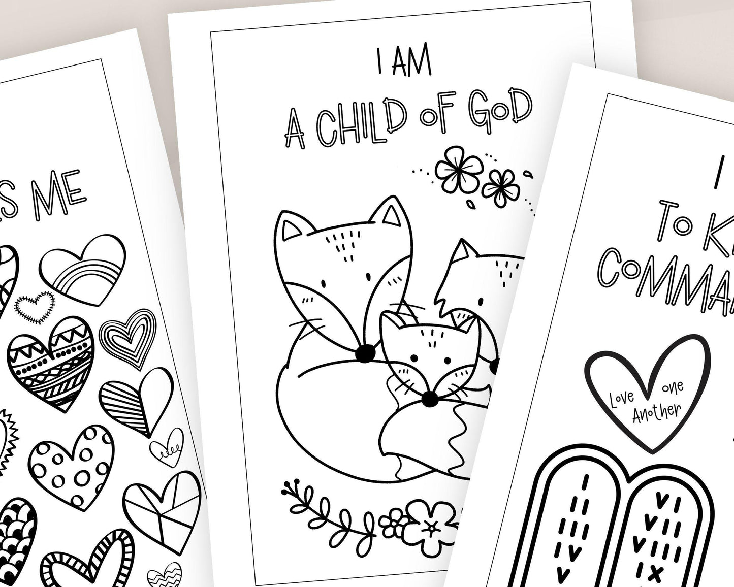 LDS Primary Affirmations Coloring Book - 35 Pages "I Am a Child of God"