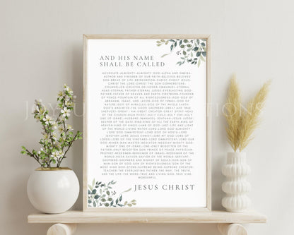 Names of Christ Printable Set - Christian Devotion Cards & Wall Art