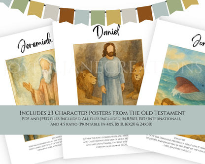 Old Testament Character Posters - 23 Printables for 2026 Come Follow Me