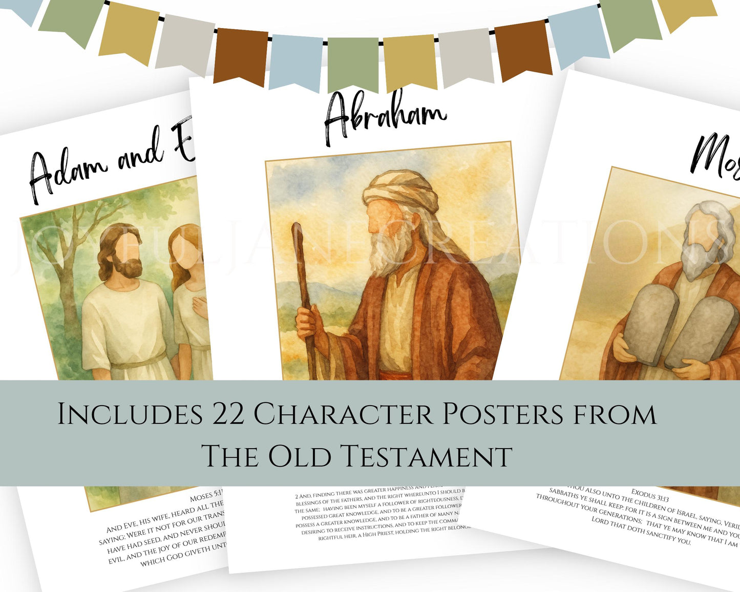 2026 LDS Primary Bulletin Board Kit - Old Testament Come Follow Me