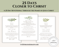 25 Days Closer to Christ – Printable Devotional Cards | Digital Download