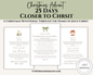 25 Days Closer to Christ – Printable Christmas Devotional