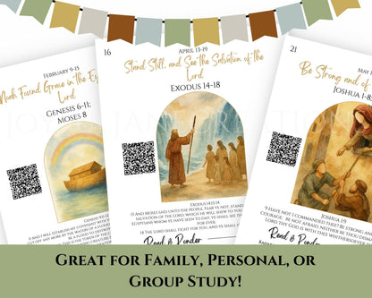 2026 Come Follow Me Old Testament Study Cards - LDS Weekly Scripture Printables