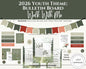 2026 LDS Youth Theme Bulletin Board Kit - "Walk with Me" Complete Digital Package