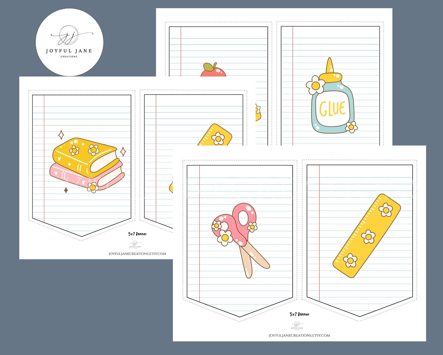 DIY Printable Banner Kit - Back to School