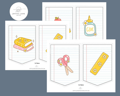 DIY Printable Banner Kit - Back to School