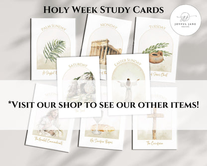 Names of Christ Advent Countdown Cards - Christmas & Easter Devotion Printable
