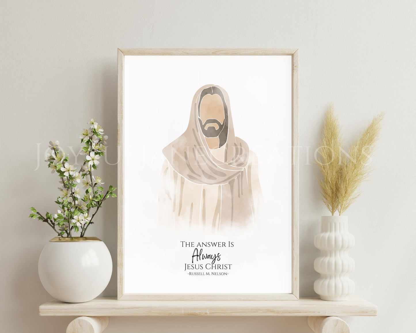 "The Answer is Always Jesus Christ" Wall Art - Printable