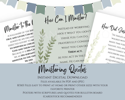 LDS Relief Society Bulletin Board Kit - Editable Banners, Quotes & Birthday Lists