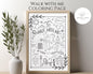 2026 LDS Youth Theme Coloring Page - "Walk with Me" Moses 6:34