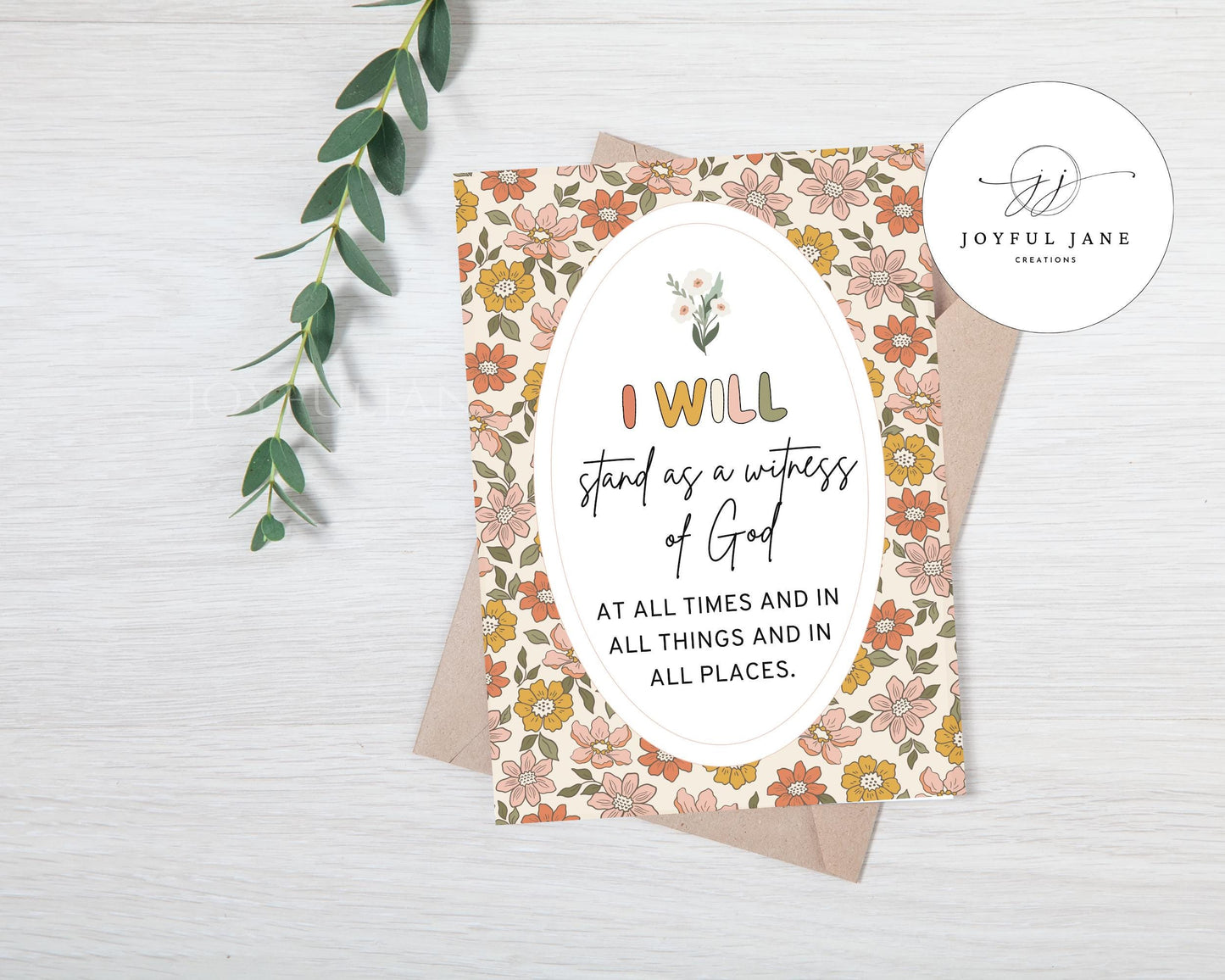 LDS Young Women Theme Affirmation Cards - "I Am a Disciple of Jesus Christ" Printable Set