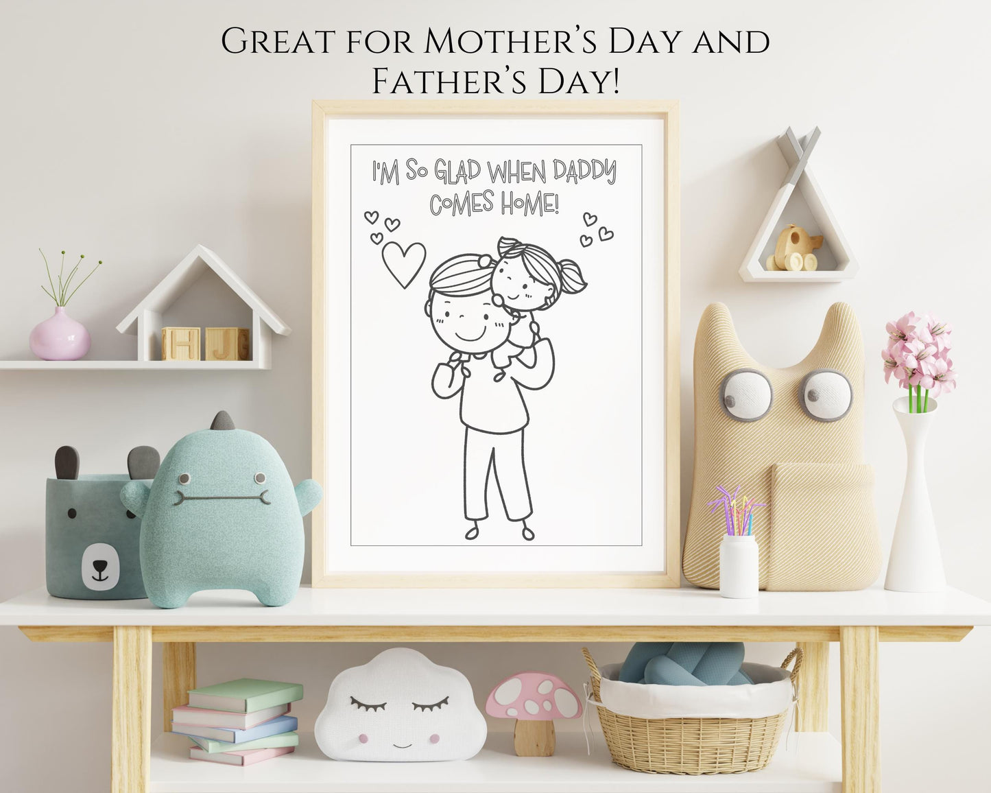 LDS Primary Coloring Book - 40 Pages "I Am a Child of God" & Primary Songs