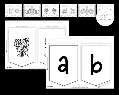 DIY Custom Banner Printable - 150 Elements for Parties, Events & Bulletin Boards