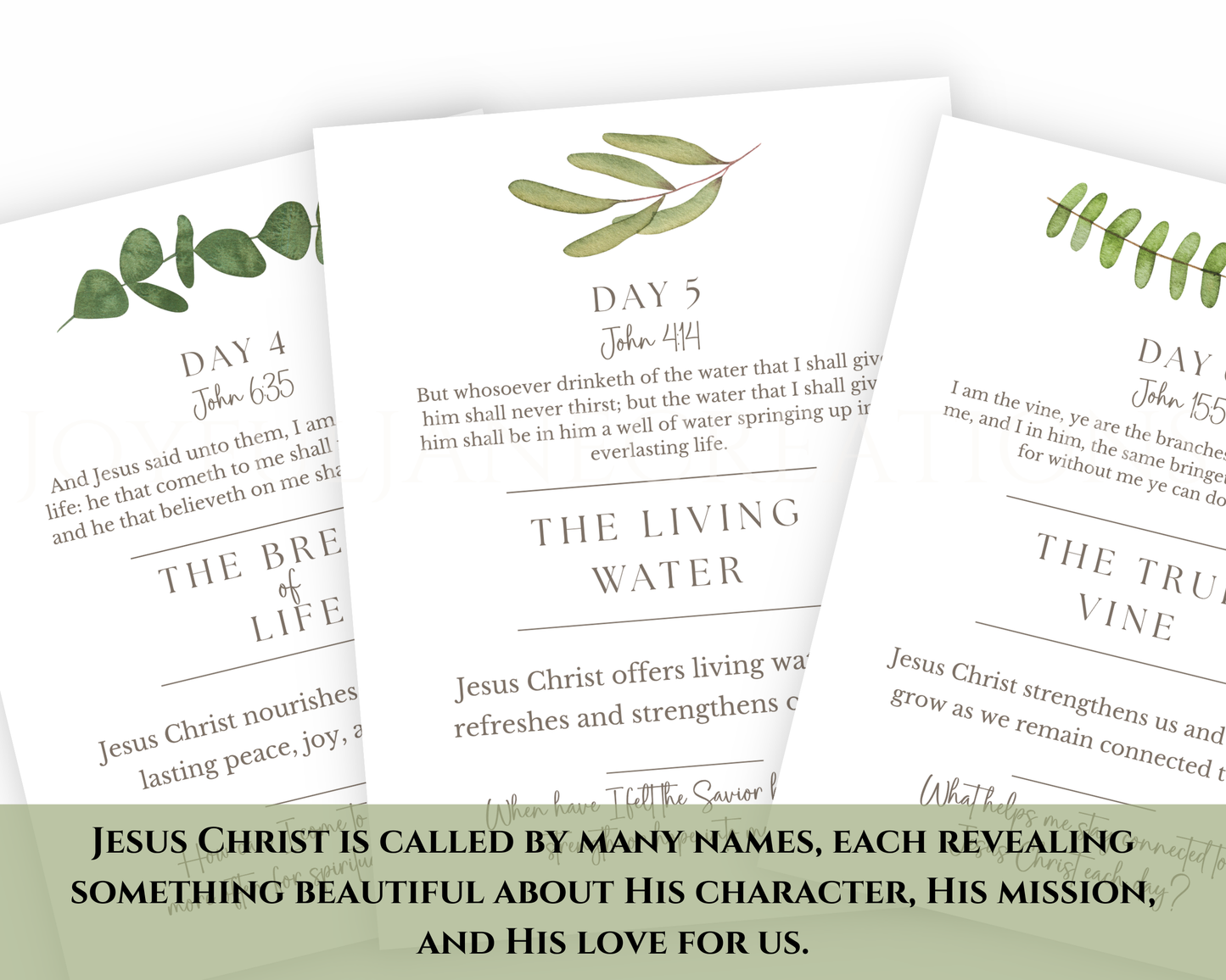 25 Days Closer to Christ – Printable Devotional Cards | Digital Download
