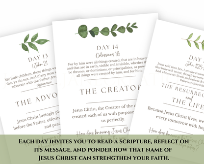 25 Days Closer to Christ – Printable Devotional Cards | Digital Download