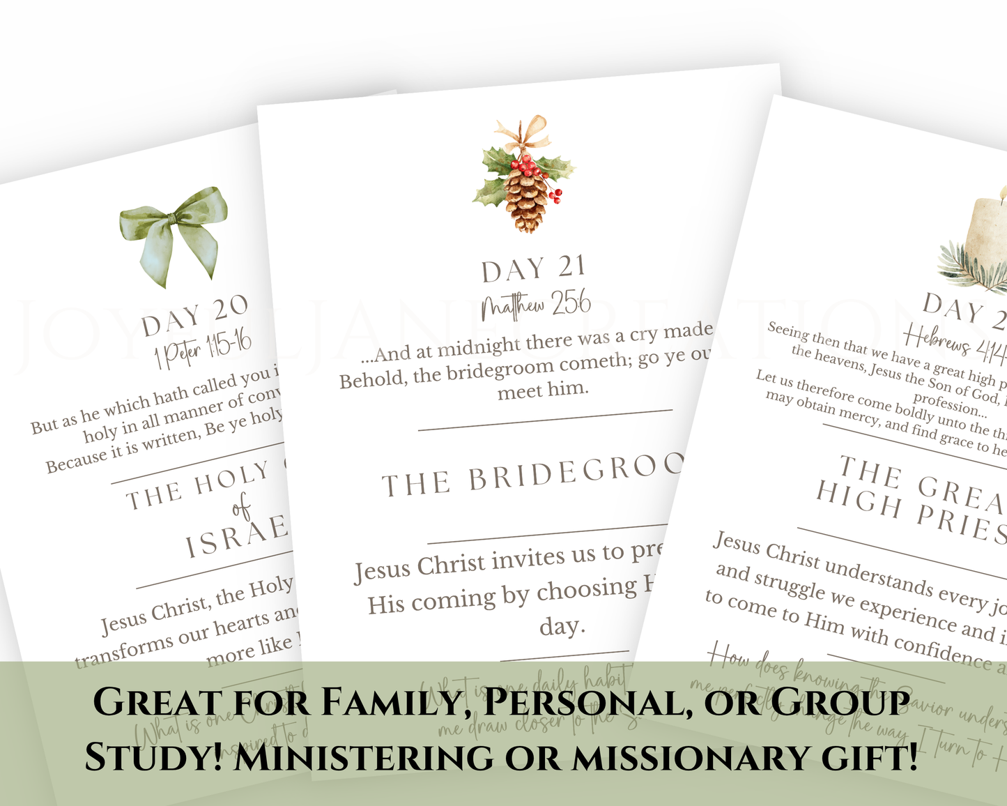 25 Days Closer to Christ – Printable Christmas Devotional