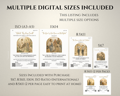 2027 Come Follow Me New Testament Printable Scripture Cards – LDS Weekly Study Cards