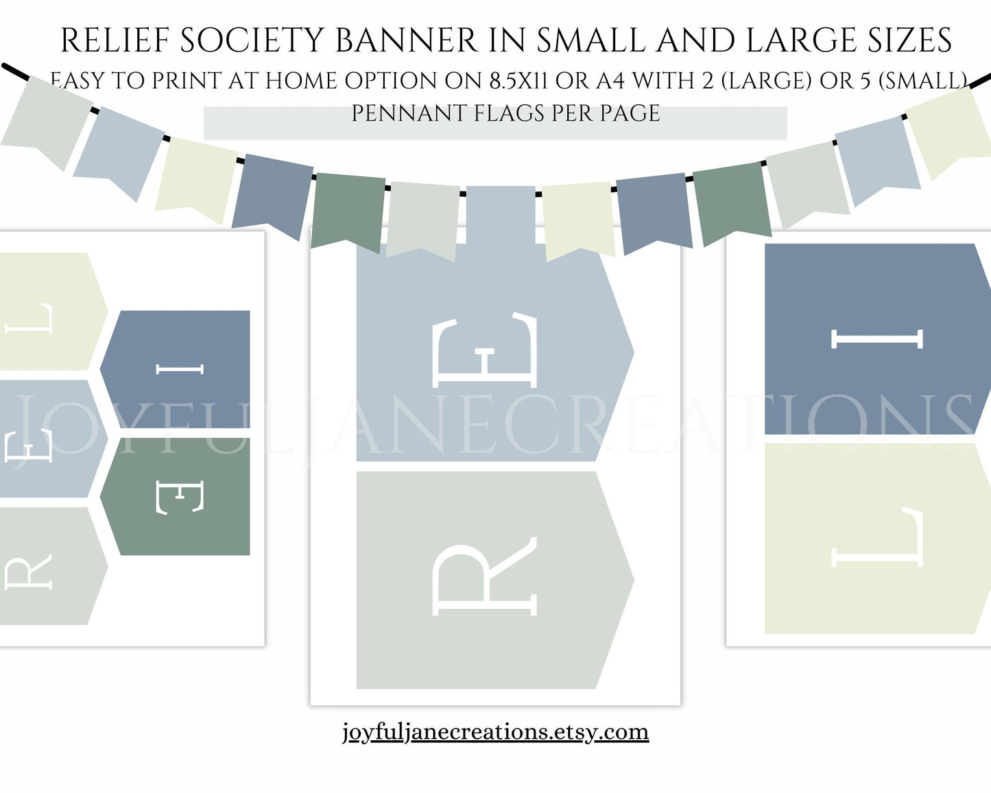 LDS Relief Society Bulletin Board Kit - Editable Banners, Quotes & Birthday Lists