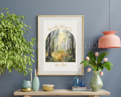 Sacred Grove First Vision - "This Is My Beloved Son" LDS Digital Art Print