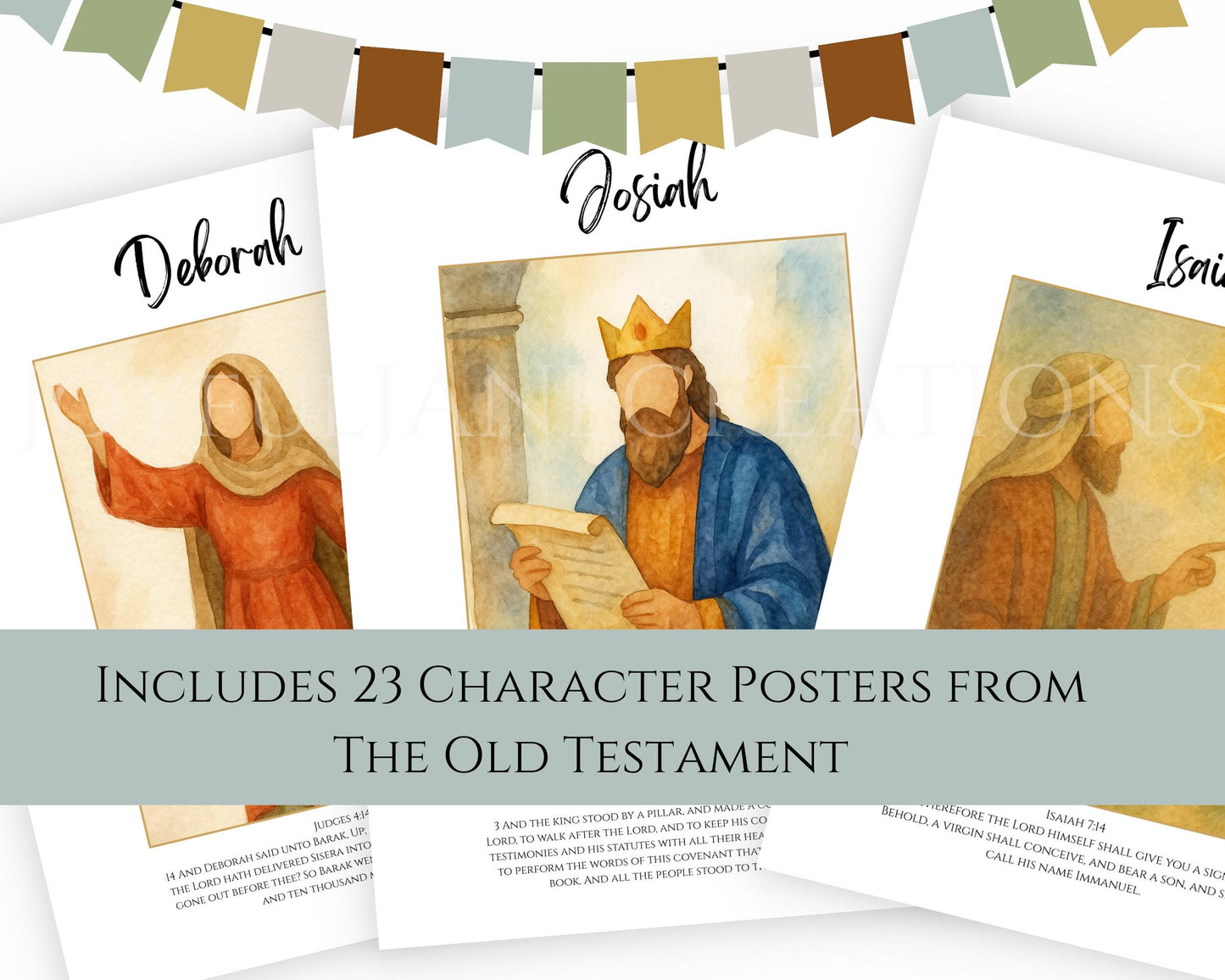 Old Testament Character Posters - 23 Printables for 2026 Come Follow Me