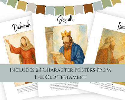 Old Testament Character Posters - 23 Printables for 2026 Come Follow Me