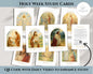 Holy Week Study Cards - Easter Story Printables with QR Code Videos DIGITAL DOWNLOAD