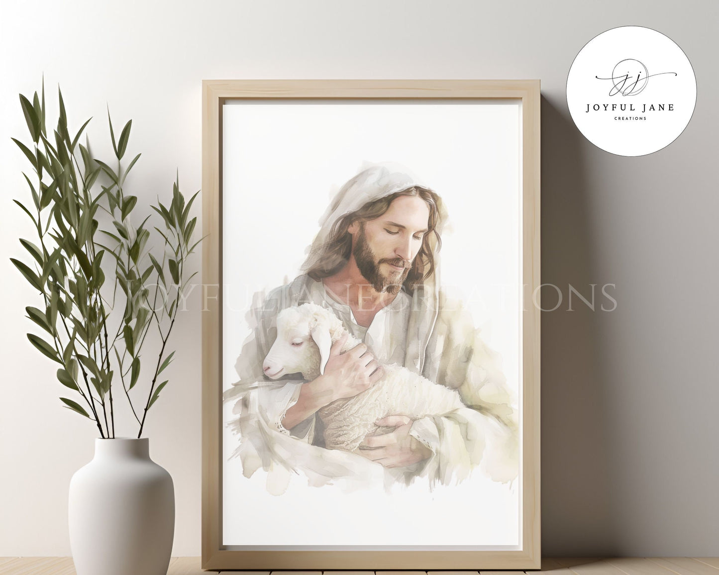 "I Know My Sheep" - Jesus Good Shepherd Digital Print