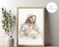 "I Know My Sheep" - Jesus Good Shepherd Digital Print