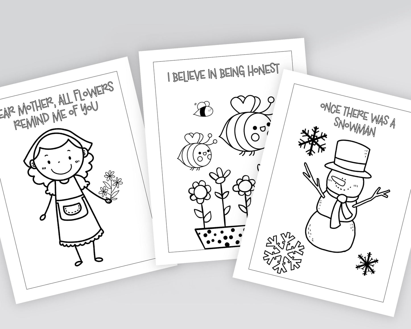 LDS Primary Coloring Book - 40 Pages "I Am a Child of God" & Primary Songs