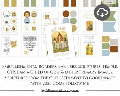 2026 LDS Primary Bulletin Board Kit - Old Testament Come Follow Me