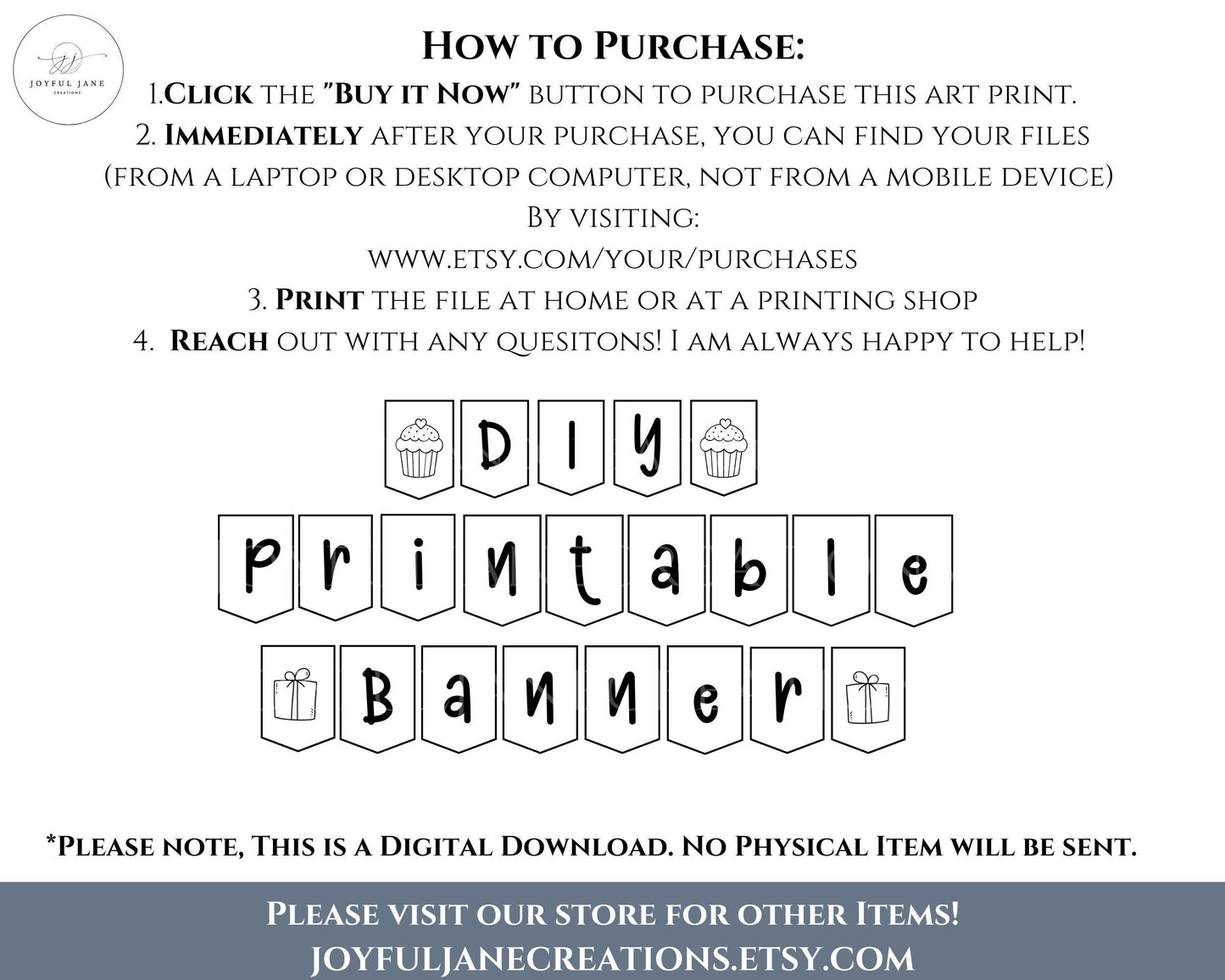 DIY Custom Banner Printable - 150 Elements for Parties, Events & Bulletin Boards