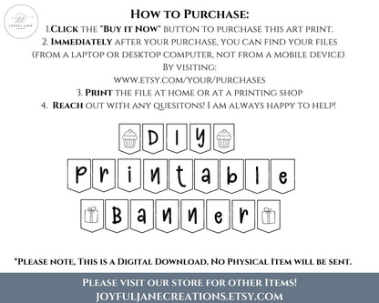 DIY Custom Banner Printable - 150 Elements for Parties, Events & Bulletin Boards