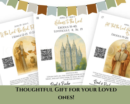 2026 Come Follow Me Old Testament Study Cards - LDS Weekly Scripture Printables