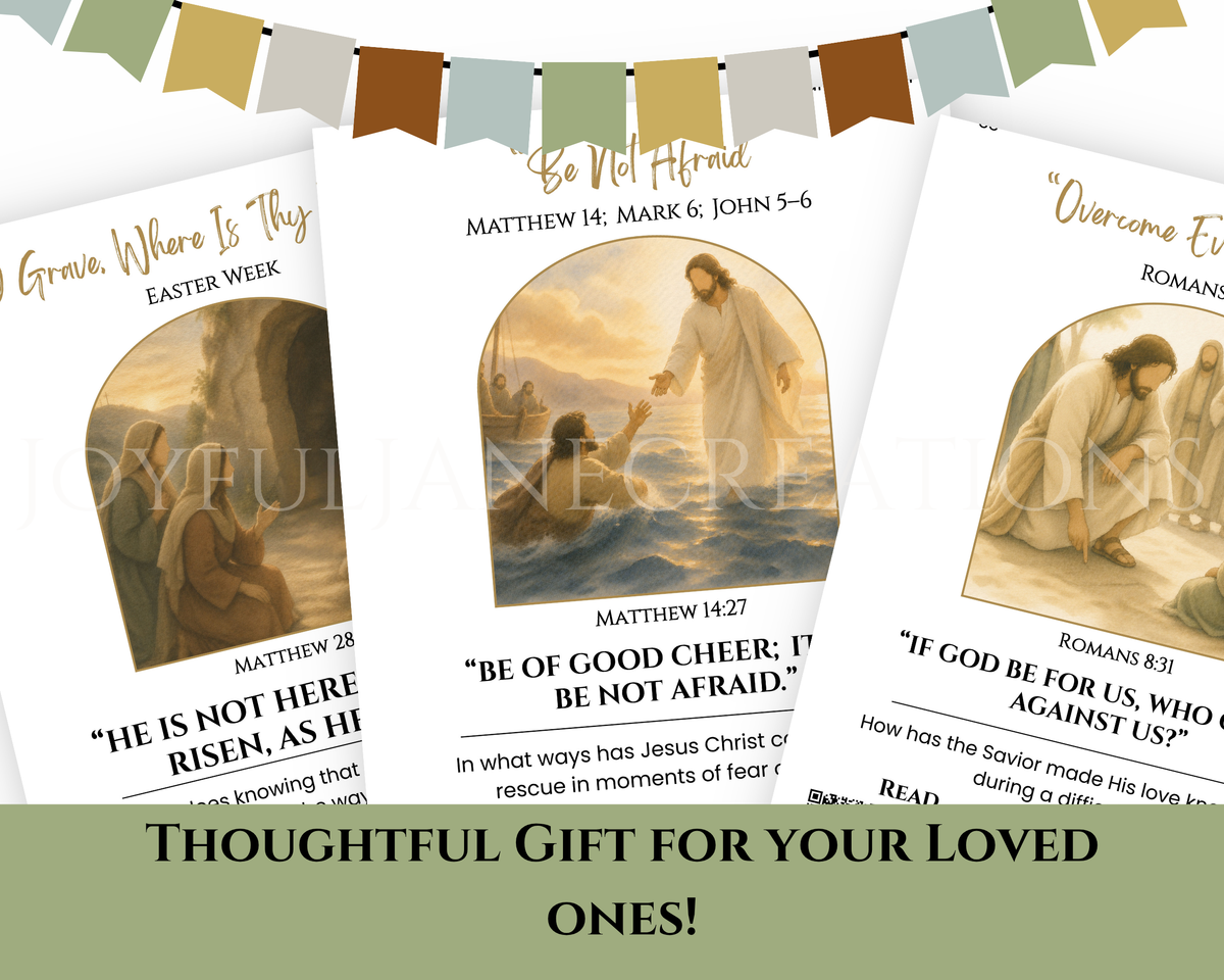 2027 Come Follow Me New Testament Printable Scripture Cards – LDS Weekly Study Cards