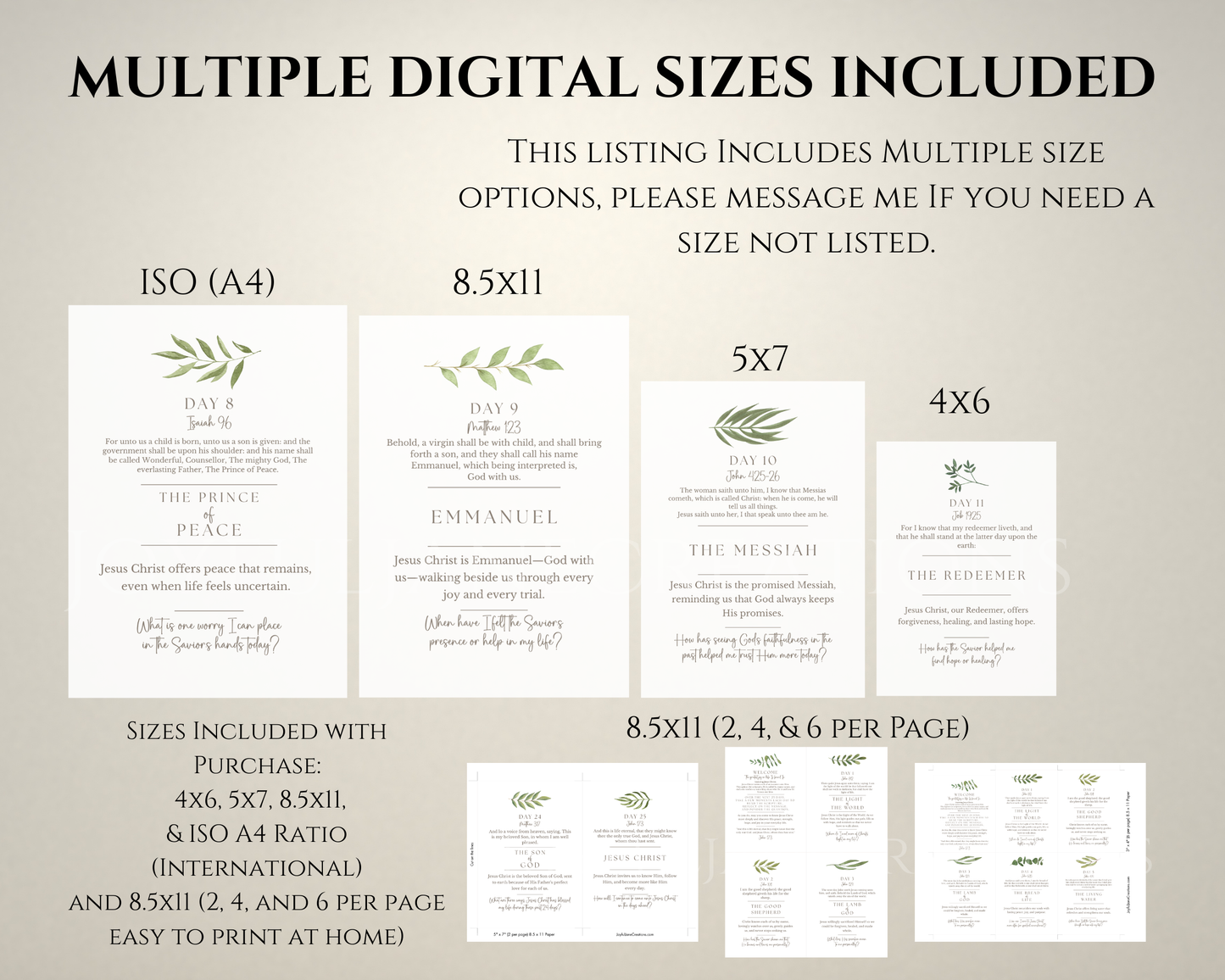 25 Days Closer to Christ – Printable Devotional Cards | Digital Download