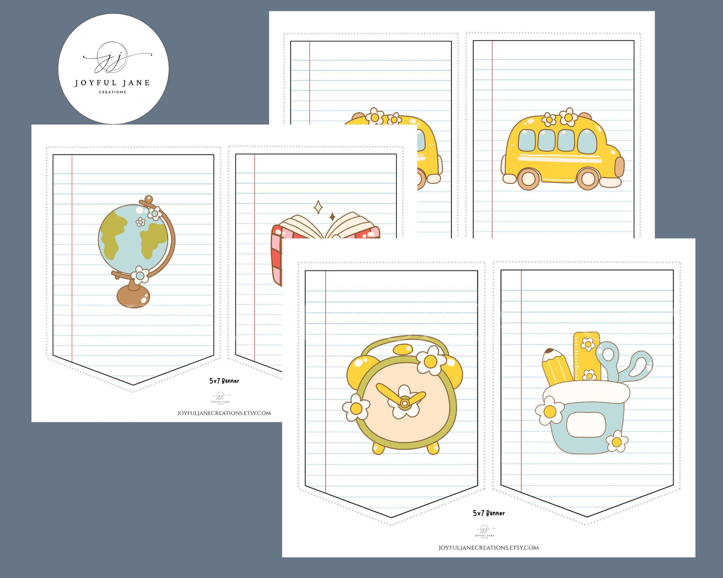 DIY Printable Banner Kit - Back to School