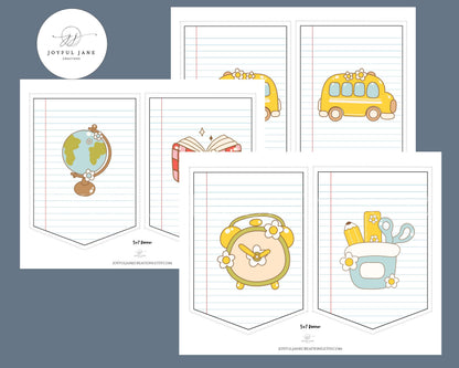 DIY Printable Banner Kit - Back to School