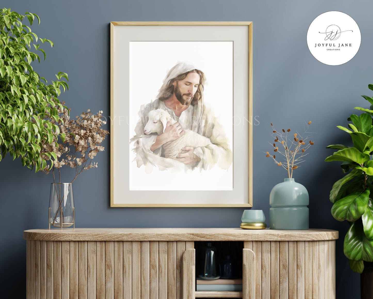 "I Know My Sheep" - Jesus Good Shepherd Digital Print