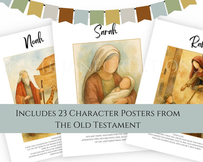 Old Testament Character Posters - 23 Printables for 2026 Come Follow Me