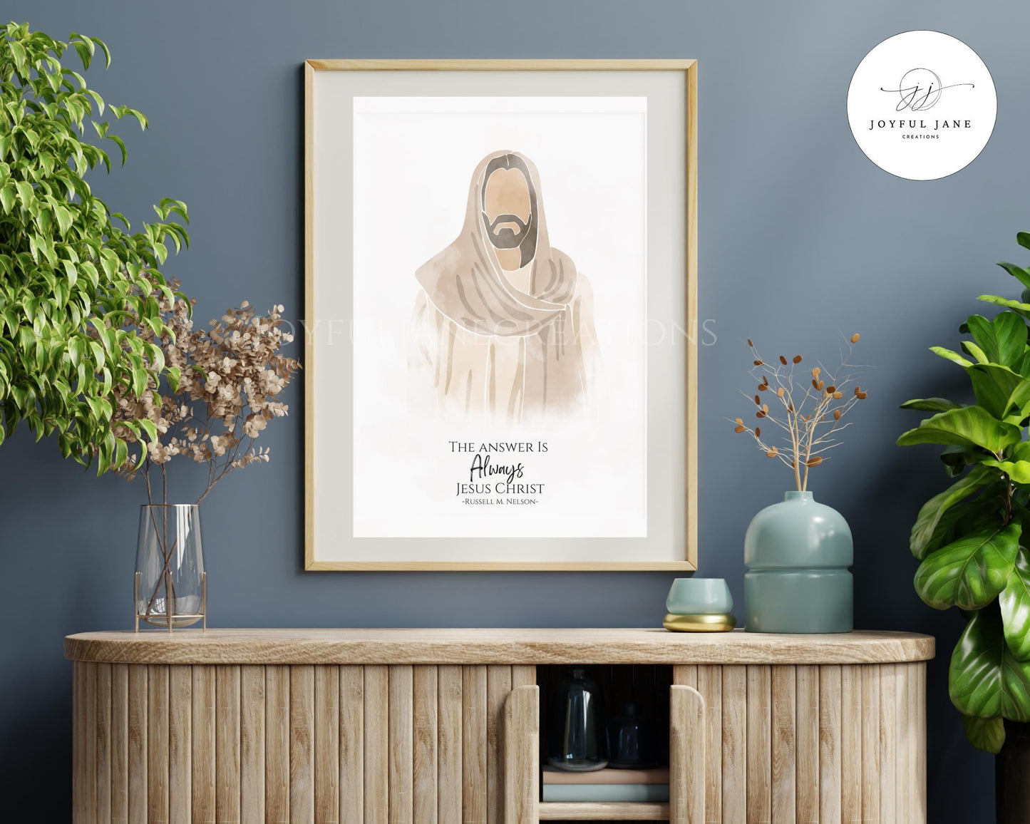 "The Answer is Always Jesus Christ" Wall Art - Printable