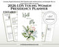 2026 Young Women Presidency Planner - "Walk with Me" Editable LDS Youth Theme Binder