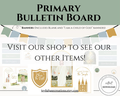 2026 LDS Primary Presidency Planner - Editable Binder with Music Schedule & Calendars